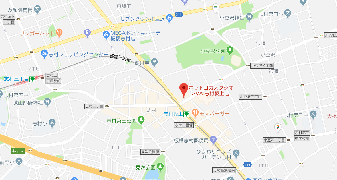 志村坂上駅周辺のヨガマップ